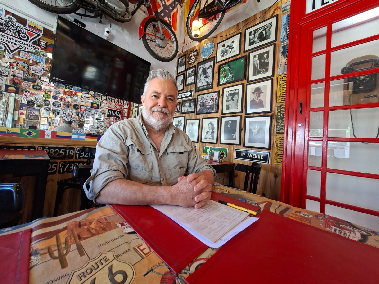 Jorge Guli Burgueño en Hostería Marina Bella, Rada Tilly, Patagonia Argentina